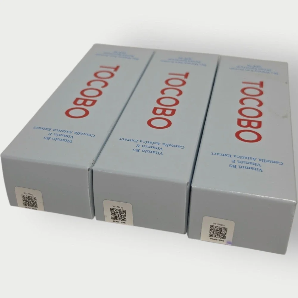 LOT OF 3 TOCOBO Bio Watery Sunscreen, Broad Spectrum Spf 50 Vitamin B +E‎ 1.35oz